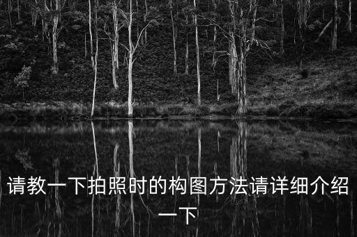 請教一下拍照時的構圖方法請詳細介紹一下