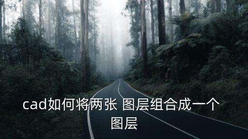 cad如何將兩張 圖層組合成一個 圖層