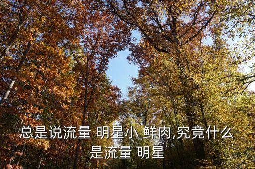 小鮮肉明星,流量型明星鹿晗什么來(lái)頭?
