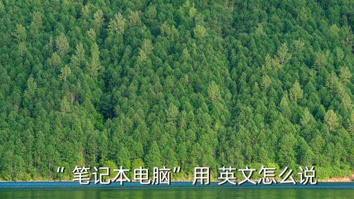 “ 筆記本電腦”用 英文怎么說(shuō)