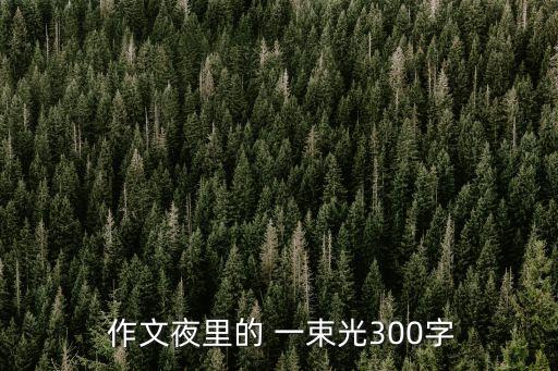 那一束光作文,我是一個多愁善感的孩子