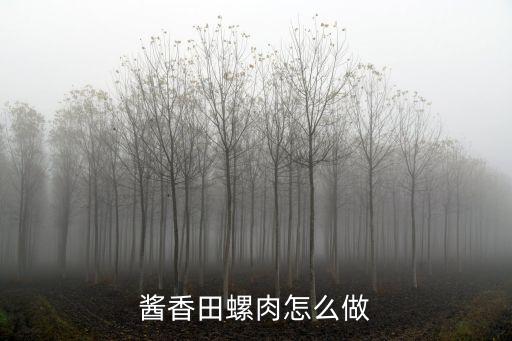 醬香田螺，五香醬螺肉要怎么做好吃五香醬螺肉要哪些材料如何做五香醬螺肉