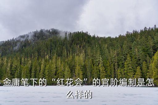 金庸筆下的“紅花會”的官階編制是怎么樣的