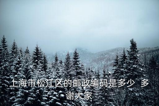 上海市松江區(qū)永豐街道富強(qiáng)路郵編，上海市松江區(qū)的郵政編碼是多少  多謝大家
