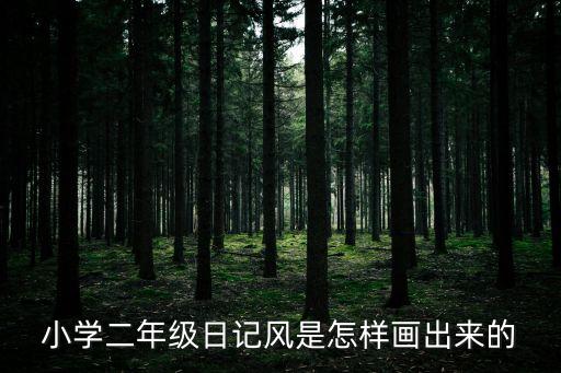 小學二年級日記風是怎樣畫出來的
