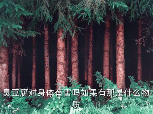 臭豆腐對人身體有害嗎，吃臭豆腐對人身體健康有危害嗎