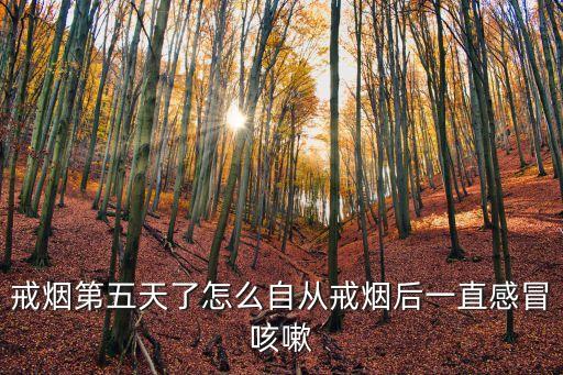 戒煙第五天了怎么自從戒煙后一直感冒咳嗽