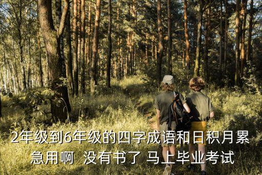 2年級到6年級的四字成語和日積月累 急用啊  沒有書了 馬上畢業考試
