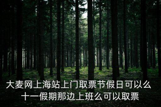 大麥網上海站上門取票節假日可以么 十一假期那邊上班么可以取票