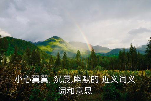 小心翼翼, 沉浸,幽默的 近義詞義詞和意思