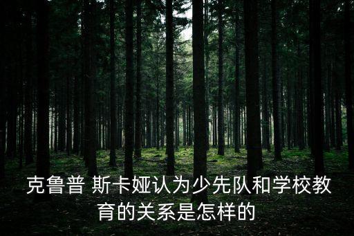 克魯普斯卡婭,克魯普斯卡婭，蘇聯杰出教育家