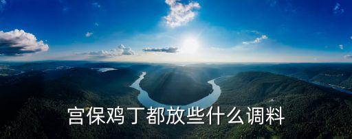 宮保雞丁都放些什么調料