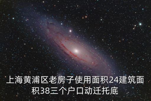 上海黃浦區老房子使用面積24建筑面積38三個戶口動遷托底