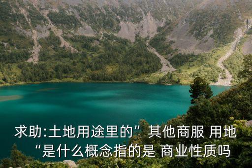 商業服務業設施用地