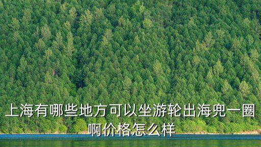 上海有哪些地方可以坐游輪出海兜一圈 啊價格怎么樣