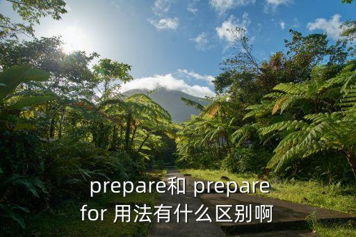 prepare的用法,為什么不選擇a和b項答案