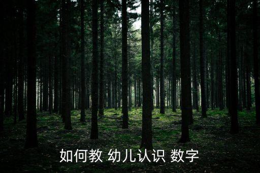 幼兒學數字,幼兒園班學習數字信息可從手指數字制作
