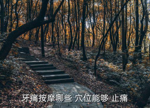 牙痛按摩哪些 穴位能夠 止痛