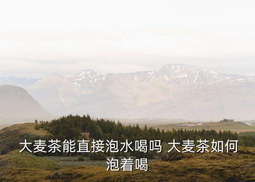 大麥茶怎么泡,夏天泡大麥茶怎么做?
