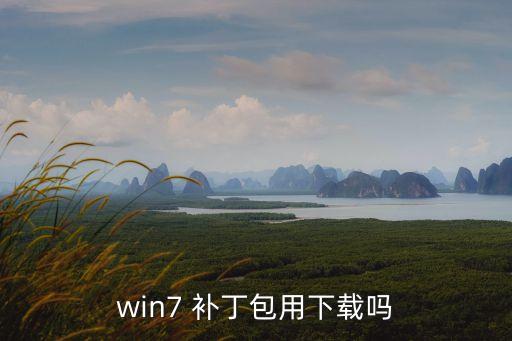 win7 補丁包用下載嗎