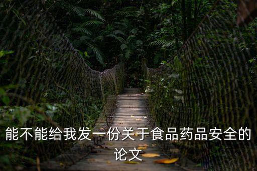 能不能給我發一份關于食品藥品安全的論文