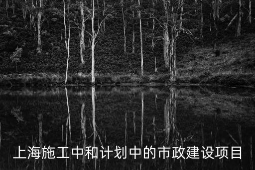 上海施工中和計劃中的市政建設項目
