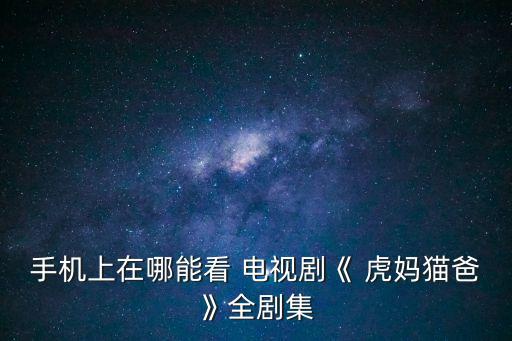 手機上在哪能看 電視劇《 虎媽貓爸》全劇集