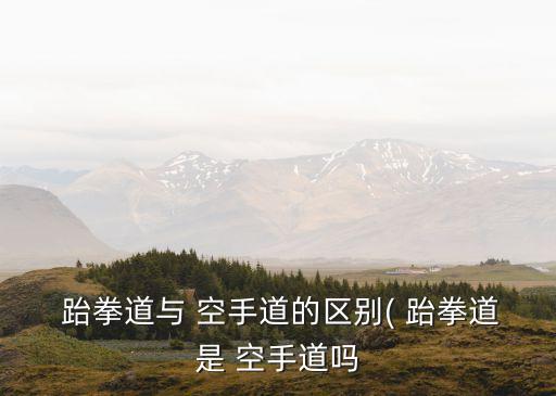 空手道和跆拳道,從中國傳下來的東方武術