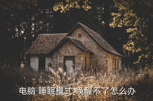  電腦 睡眠模式 喚醒不了怎么辦