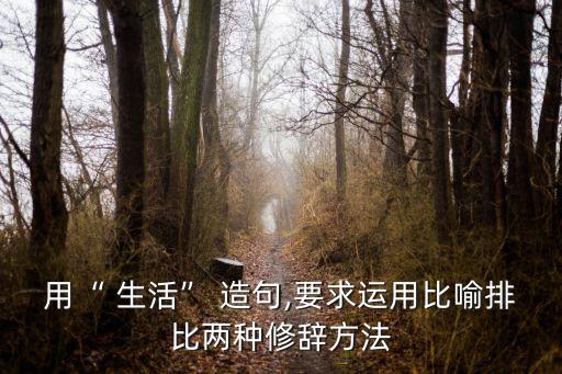 用“ 生活” 造句,要求運用比喻排比兩種修辭方法