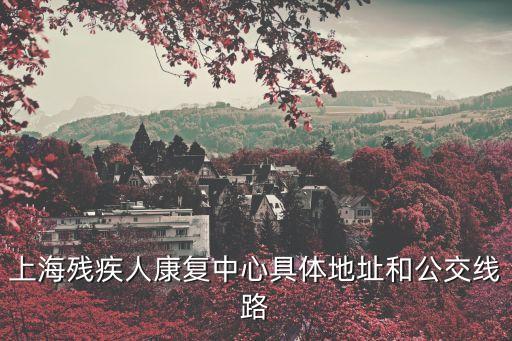 上海殘疾人康復中心具體地址和公交線路