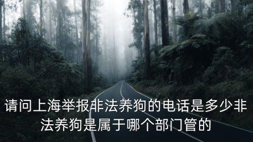 請問上海舉報非法養狗的電話是多少非法養狗是屬于哪個部門管的