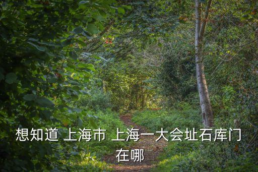 想知道 上海市 上海一大會(huì)址石庫門 在哪