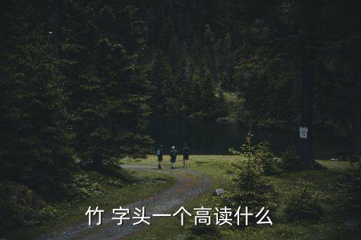 竹 字頭一個高讀什么