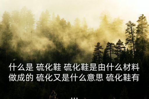 硫化鞋是什么鞋,硫化鞋工藝不同于跑鞋和籃球鞋