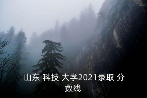 山東科技大學分數線,山東科技大學2021錄取分數線公布