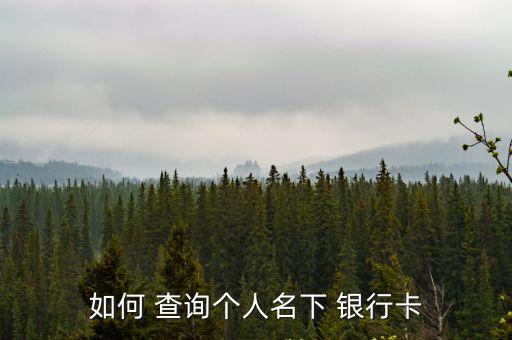 個人銀行卡查詢,中國人民銀行網上查詢個人姓名銀行卡