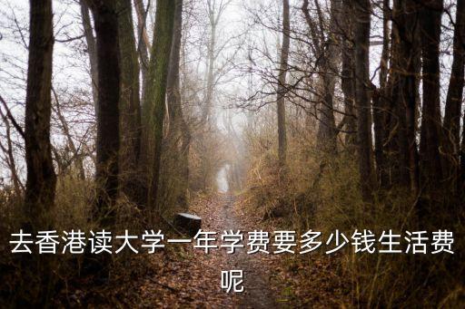 去香港讀大學一年學費要多少錢生活費呢