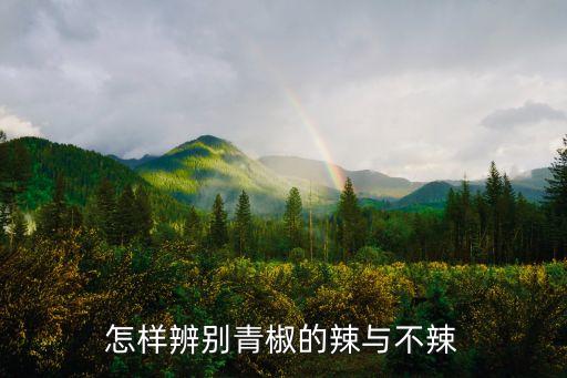 青椒辣嗎，青椒算不算辛辣