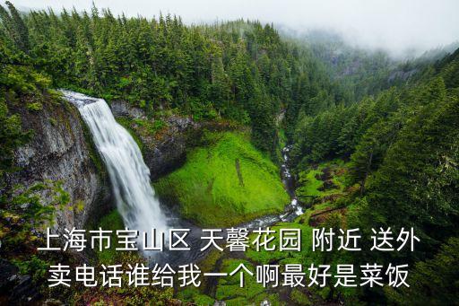 上海市寶山區(qū) 天馨花園 附近 送外賣電話誰給我一個啊最好是菜飯