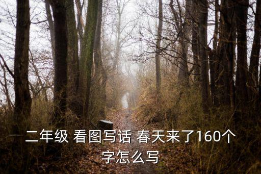 二年級 看圖寫話 春天來了160個字怎么寫