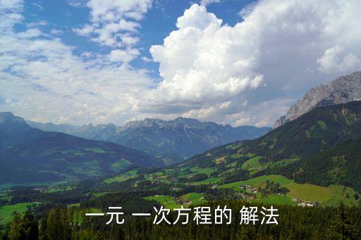一元一次方程的解法,一元一次方程n-n次方根不存在