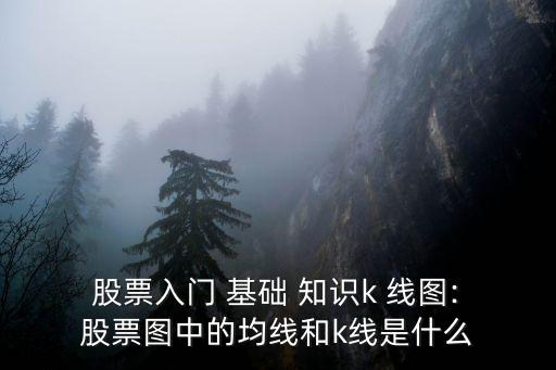  股票入門 基礎 知識k 線圖: 股票圖中的均線和k線是什么