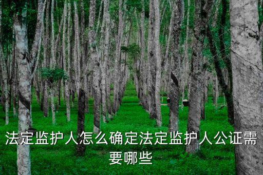 法定監護人怎么確定法定監護人公證需要哪些
