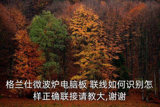 格蘭仕微波爐電腦板 聯(lián)線如何識別怎樣正確聯(lián)接請教大,謝謝
