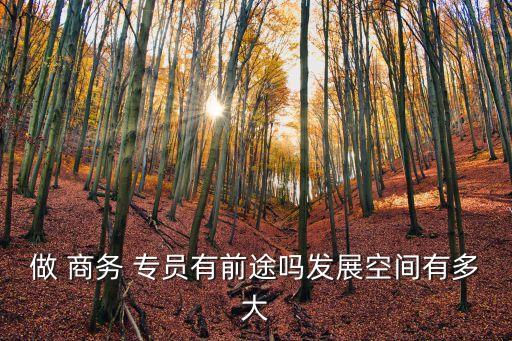 做 商務 專員有前途嗎發展空間有多大
