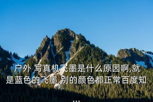  戶外 寫真機飛墨是什么原因啊,就是藍色的飛墨,別的顏色都正常百度知...