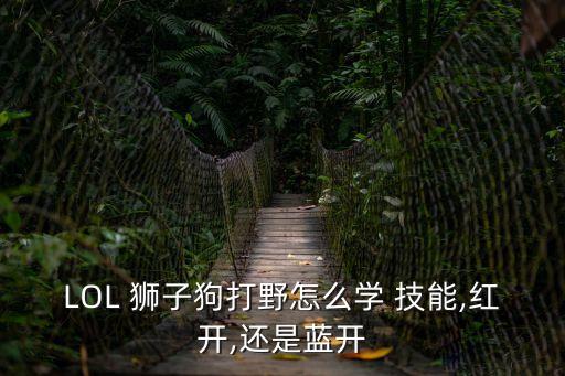 LOL 獅子狗打野怎么學 技能,紅開,還是藍開