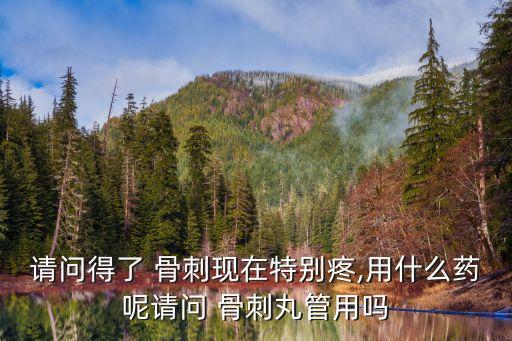 骨刺丸,骨質增生可選擇北京同仁堂出品骨刺丸
