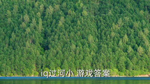  iq過河小 游戲答案